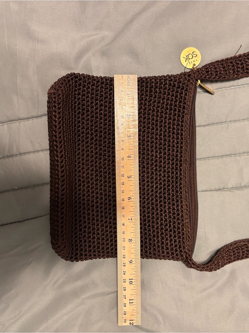 Th Sak Brown Crochet Crossbody Bag - Picture 4 of 5